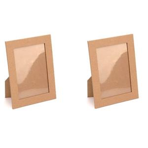 2x Blanco diy fotolijstjes 16,5 cm - Knutselartikelen