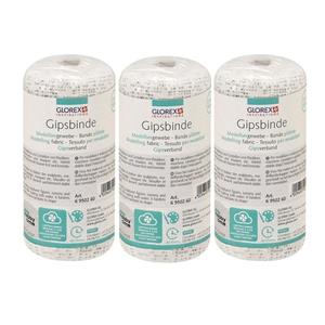 3x rollen Keratex gipsverband 2 meter x 10 cm - Hobbybasisvoorwerp