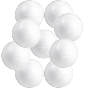Rayher hobby materialen Set van 25x stuks hobby/DIY piepschuim balletjes/bollen van 3 cm - Knutselartikelen