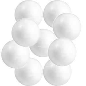 Rayher hobby materialen Set van 25x stuks hobby/DIY piepschuim balletjes/bollen van 3 cm - Knutselartikelen