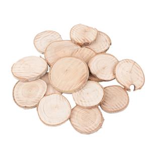 25x Houten decoratie schijfjes 5-7 cm - Houten knutselstokjes