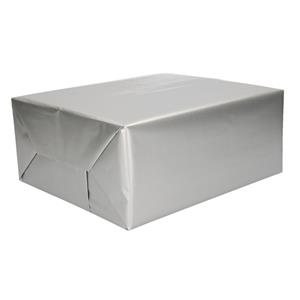 Shoppartners 3x stuks rollen kerst inpakpapier/cadeaupapier zilver 200 x 70 cm - Cadeaupapier