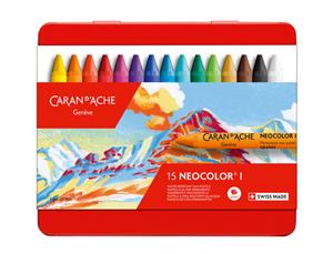 Caran d`Ache Neocolor I  Neocolor 1 waskrijten 15 stuks