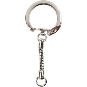 10x Sleutelhanger/ringen om te knutselen 6 cm - Hobbybasisvoorwerp