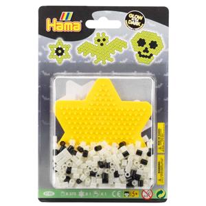 Hama strijkkralenset glow in the dark junior 377 delig