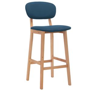 VidaXL Barstoelen 2 st stof blauw