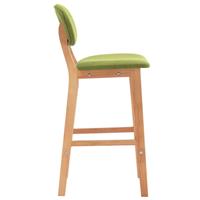 VidaXL Barstoelen 2 st stof groen