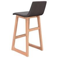 VidaXL Barstoelen 2 st stof taupe