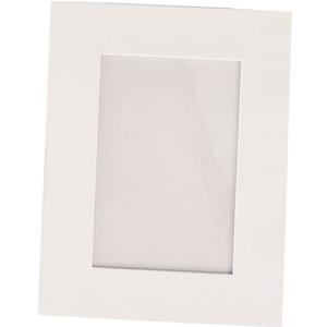 1x Witte kartonnen fotolijsten/fotolijstjes 16,6 x 21,6 cm DIY hobby/knutselmateriaal - Knutselartikelen