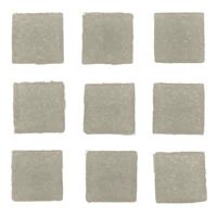 150x stuks vierkante mozaiek steentjes grijs 2 x 2 cm - Mozaiektegel