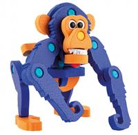 Toi-Toys knutselpuzzel aap junior 25,8 cm blauw 59 delig