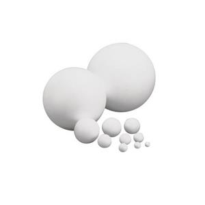 Rayher hobby materialen Set van 6x stuks piepschuim ballen van 12 cm - Hobbybasisvoorwerp