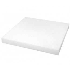 Rayher hobby materialen 4x stuks piepschuim plaat/platen 40x40x4 cm - Hobbybasisvoorwerp