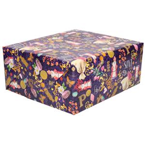 Bellatio 2x Rollen Sinterklaas inpakpapier/cadeaupapier gekleurd 2,5 x 0,7 meter - Cadeaupapier