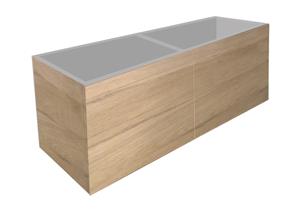 ADW Design Onderkast Best Design Beauty Greeploos 140 cm Eiken 