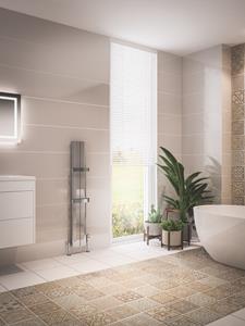 eastbrook Berlini radiator 120 x 18,5cm 408 watt aluminium