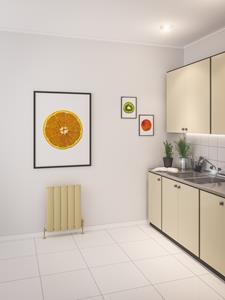 eastbrook Malmesbury radiator 47 x 60cm 526 watt cappuccino