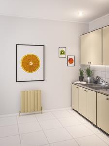 eastbrook Malmesbury radiator 56,5 x 60cm 632 watt cappuccino