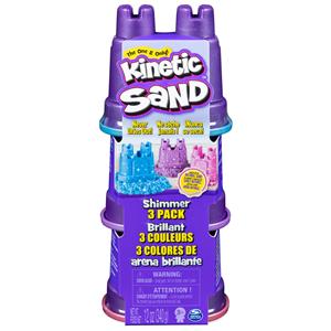 spinmaster Kinetic Sand Schimmer Sand 3er Pack 340g