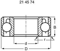 reely Kogellager, radiaal RVS Binnendiameter: 5 mm Buitendiameter: 11 mm Toerental (max.): 52000 omw/min