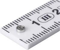 Miniatuur kogellager Chroomstaal Binnendiameter: 1 mm Buitendiameter: 3 mm Toerental (max.): 150000 omw/min