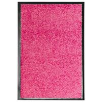 Deurmat wasbaar 40x60 cm roze
