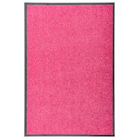 vidaXL Deurmat wasbaar 60x90 cm roze