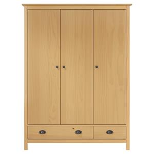 vidaXL Kledingkast met 3 deuren Hill Range 127x50x170 cm grenenhout