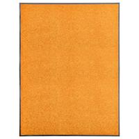 vidaXL Deurmat wasbaar 60x180 cm oranje