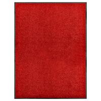 vidaXL Deurmat wasbaar 60x180 cm rood