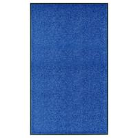 vidaXL Deurmat wasbaar 90x150 cm blauw