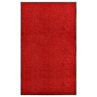 vidaXL Deurmat wasbaar 90x150 cm rood