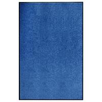 vidaXL Deurmat wasbaar 120x180 cm blauw