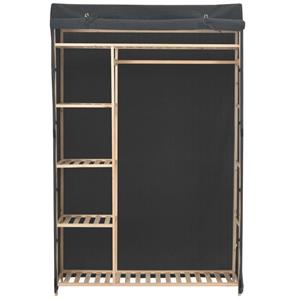 vidaXL Kledingkast 110x40x170 cm stof grijs
