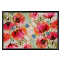 Klebefieber Fußmatte Watercolor Poppies