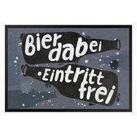 Klebefieber Fußmatte Bier dabei Eintritt frei