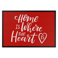 Klebefieber Fußmatte Home is where the heart is