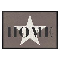 Klebefieber Fußmatte Home Stern weiß