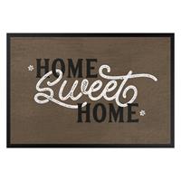Klebefieber Fußmatte Home sweet home shabby brown