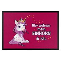 Klebefieber Fußmatte Mein Einhorn und ich