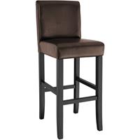 Tectake - Design Luxe Barstoel Barkruk Barstoelen Bruin - 400552