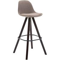 CLP Barkruk Franklin Vierkant Cappuccino frame Stof