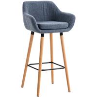clp Barhocker Grant Stoff-blau