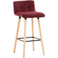 laricodesignmöbel Larico Design Möbel - Barhocker Lincoln Samt-rot