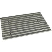 aco 75x50x2cm Schuhabstreifer Rips hellgrau ALU Fußmatte Türmatte Sauberlaufmatte Eingangsmatte