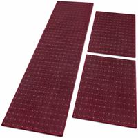 FLOORDIREKT 1A Bettumrandung Rapido Flieder 1 Läufer 67x250 cm + 2 Brücken 67x140 cm
