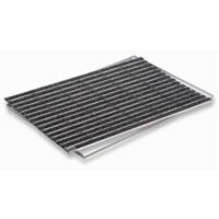 aco 600x400x12mm Schuhabstreifer Rips anthrazit Fußmatte Türmatte mit ALU Rahmen Eingangsmatte Indoor