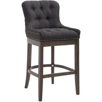 timwoodexperience Barhocker Lakewood Stoff, Antik-dunkel-schwarz - TIMWOOD EXPERIENCE