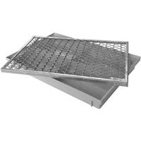 Fußmatte ACO 60x40cm Streckmetallrost mit Bodenwanne Vario Light Schuhabtreter Fußmatte Abtreter, ACO Severin Ahlmann GmbH & Co. KG, rechteckig, Höhe: 75 mm, einfache Montage für