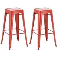 clp 2er Set Barhocker Joshua-rot